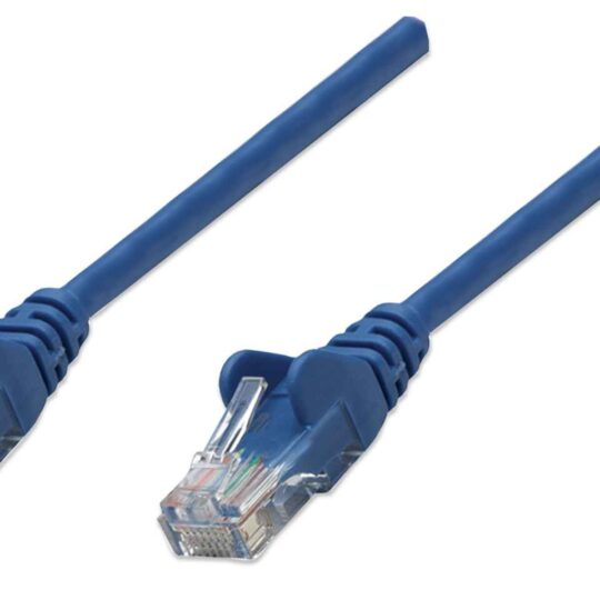 Cable de red, Cat5e, UTP, RJ45, 3.0m, Azul