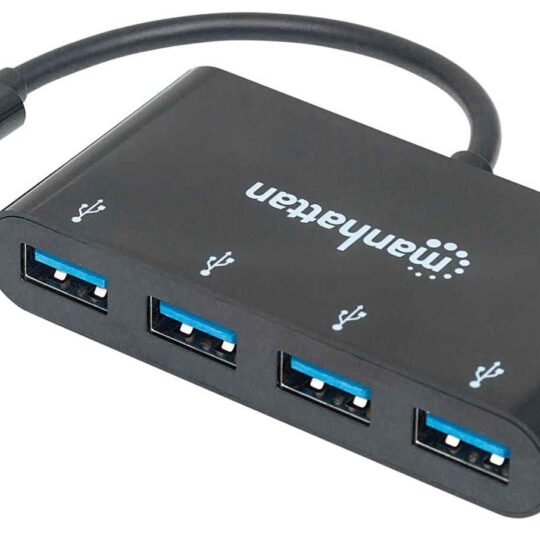 Hub USB-C 3.2 Gen 1 con 4 puertos USB-A