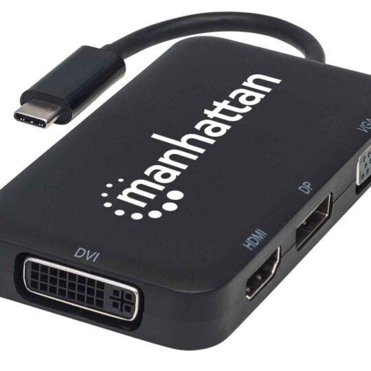 Convertidor USB-C 4 en 1 para Audio/Video