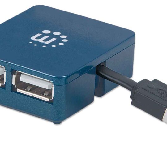 Micro Hub USB 2.0 con 4 puertos USB-A