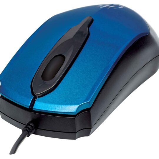 Ratón óptico USB Edge, Azul