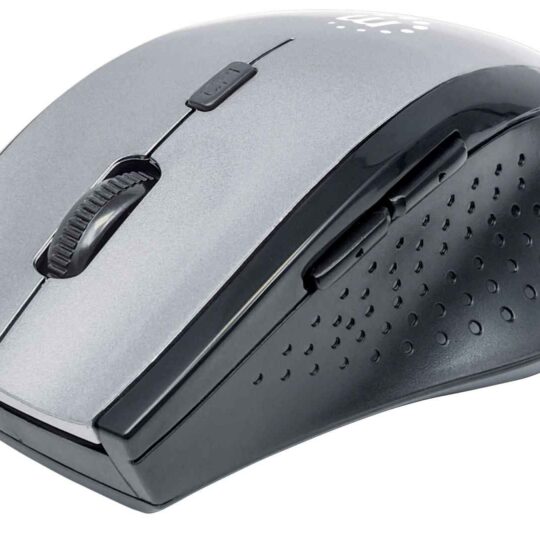 Ratón óptico inalámbrico Curve, Gris/Negro