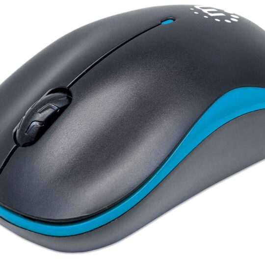Ratón óptico inalámbrico Success, Azul/Negro