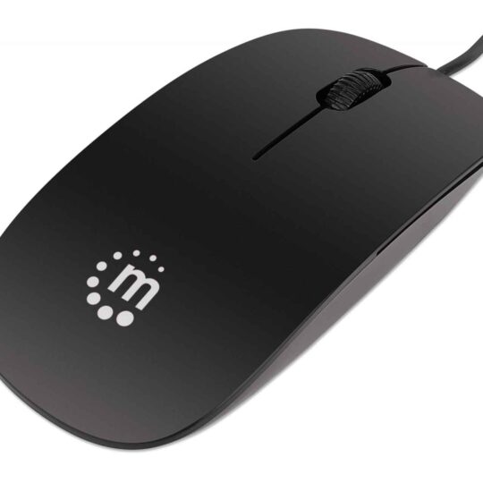 Mini Ratón Óptico Slim, Negro