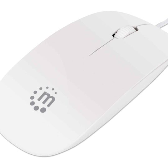 Mini Ratón Óptico Slim, Blanco