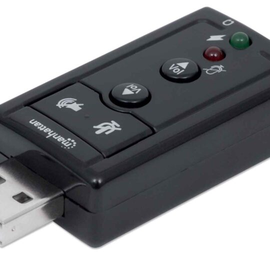 Adaptador de sonido 3-D 7.1 USB de alta velocidad