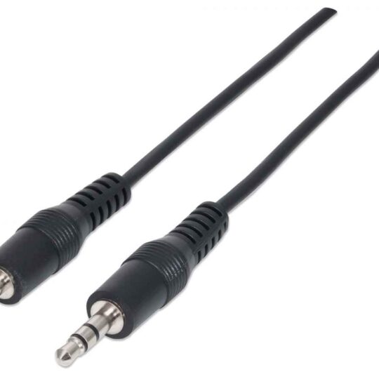 Cable de Audio Estéreo, 1.8 m, Negro