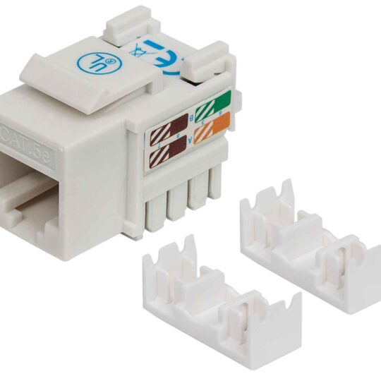 Jack RJ45 Cat5E Keystone de Impacto Blanco