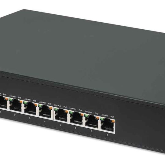 Switch Gigabit PoE+ de 8 puertos