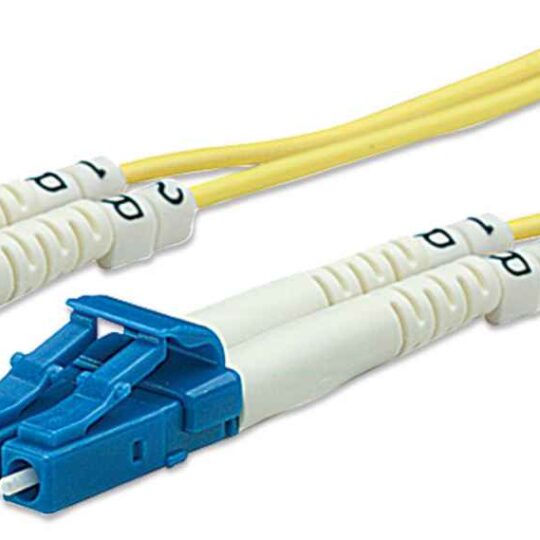 Patch Cord de Fibra Optica, Dúplex, Amarillo, 20 m
