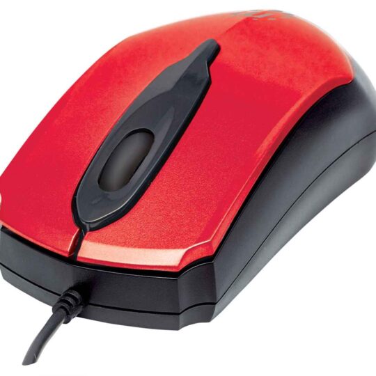 Ratón óptico USB Edge, Rojo