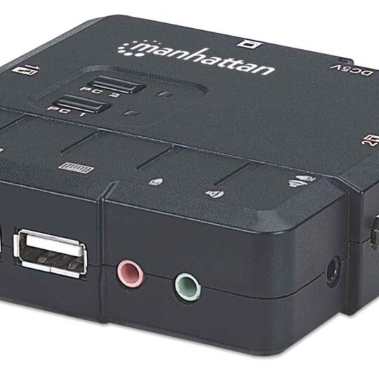 Switch KVM Compacto de 2 Puertos