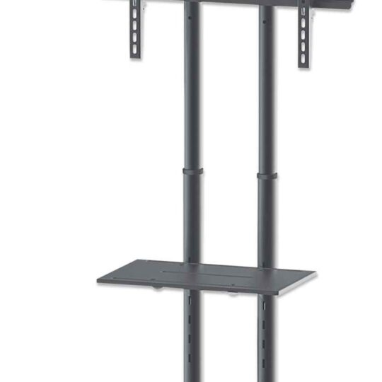 Soporte para TV, de piso, tipo carrito, de acero, con inclinación, pantallas planas de 37" a 70" de máximo 50 kg