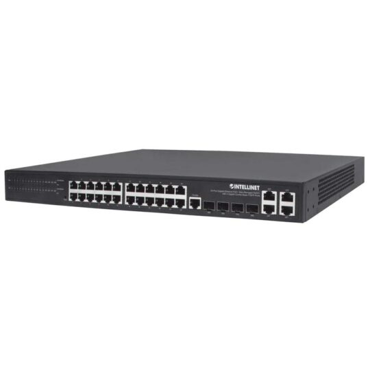 Switch Ethernet de 24 Puertos administrable, Base-t/SFP