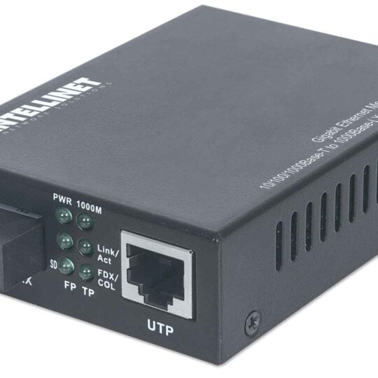 Convertidor de medios mono-modo Gigabit Ethernet