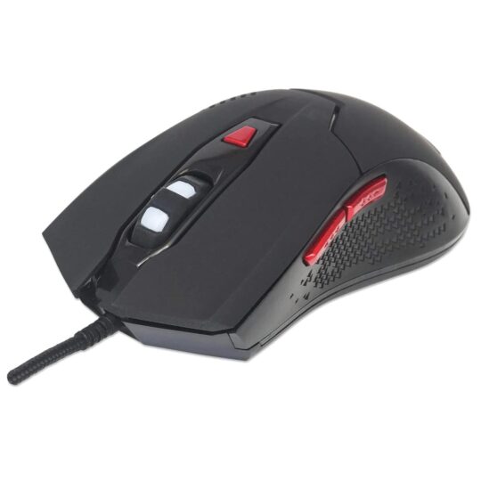 Mouse cableado para videojuegos con LED
