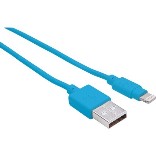 Cable iLynk (Lightning) Tipo A-M, 15 cm, Azul