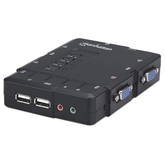 Switch KVM Compacto 4 Puertos