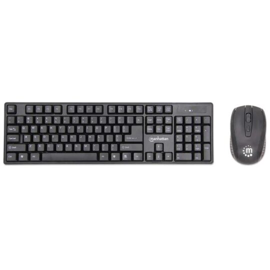 Teclado y Mouse Inalámbrico, Negro