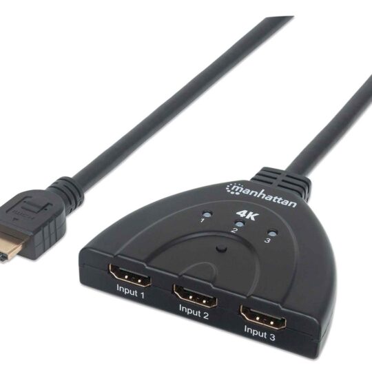 Switch HDMI 4k de 3 puertos